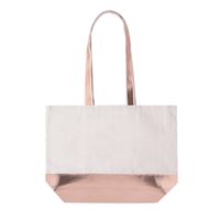 BORSA IN COTONE RICICLATO E SIMILPELLE